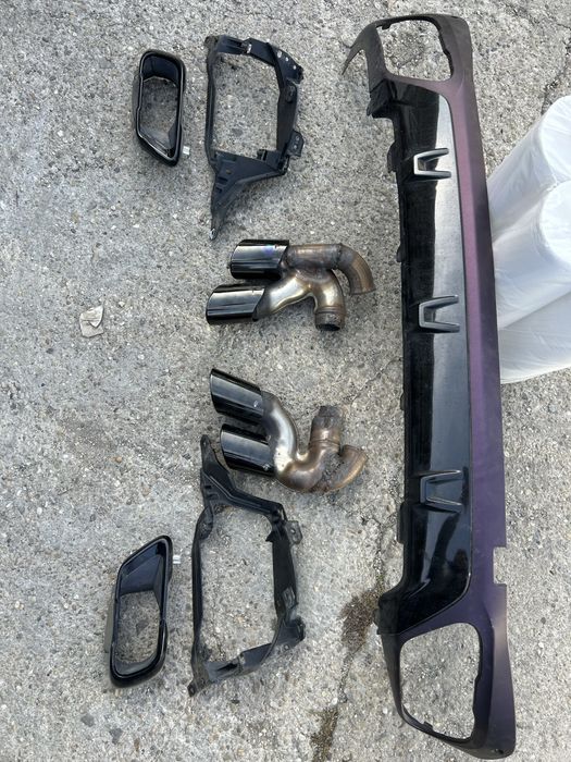 Evacuare BMW X5 G05 G06 difuzor m bara G05 ornament tipsuri evacuare