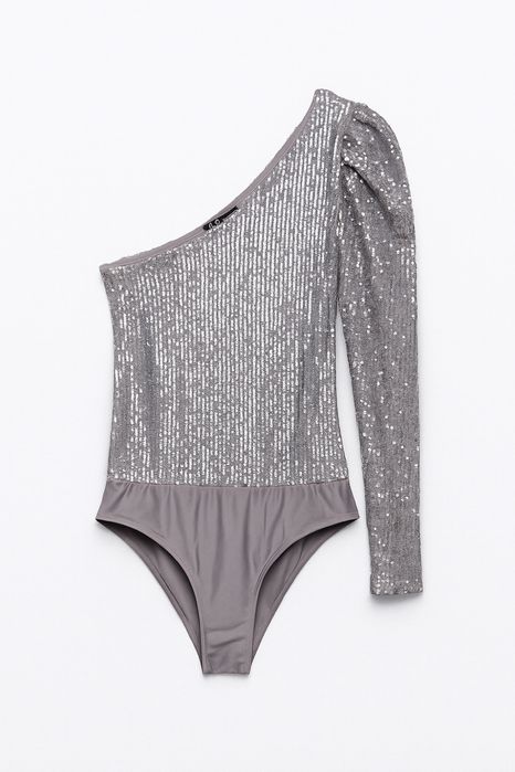 Бляскаво боди на Zara