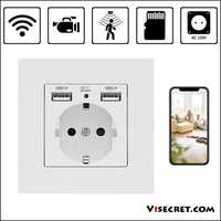 4K WiFi скрита камера в контакт с USB - Шпионска камера