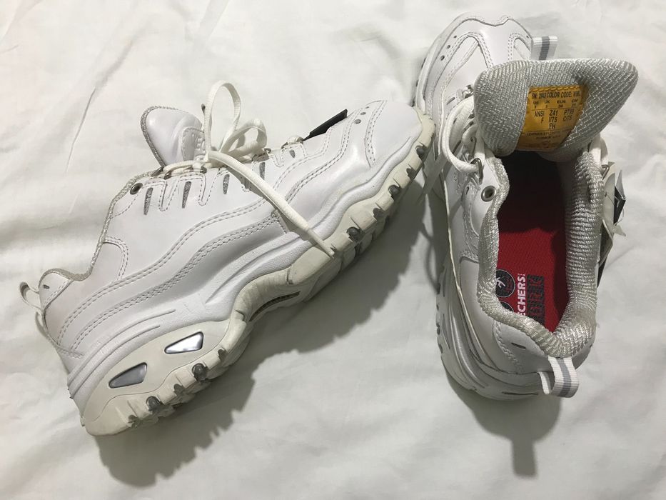 Белые кроссовки унисекс с укрепленным носком Skechers 8