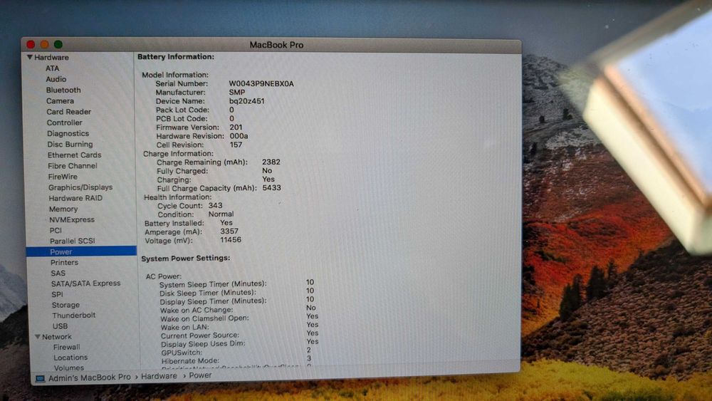 Apple MacBook Pro, I5, 15", 8GB RAM, 500 GB SSD, model A1286