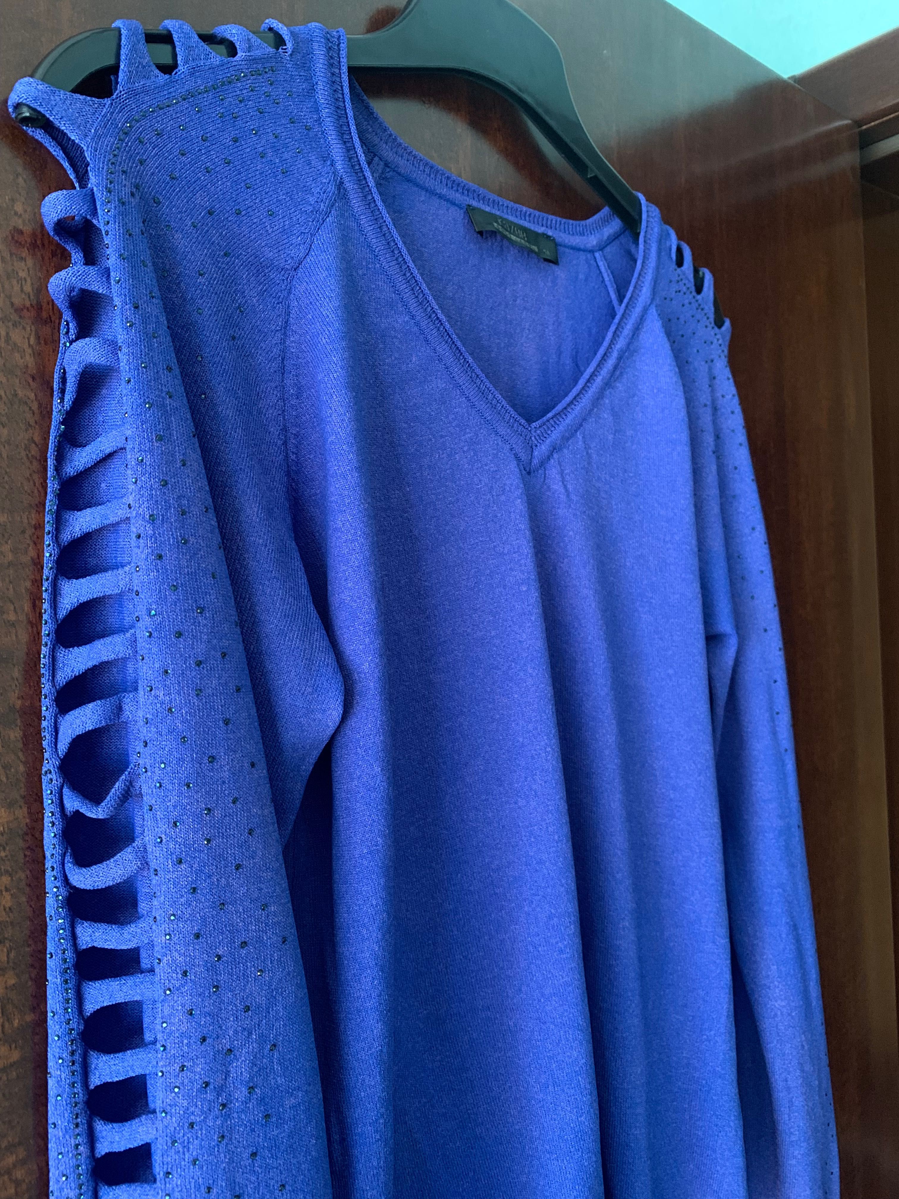 Дамски пуловер от финно плетиво