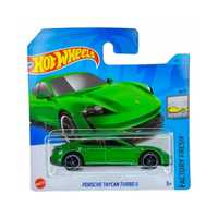 Hot Wheels Porsche Taycan Turbo S, machetă auto, verde, 1:64