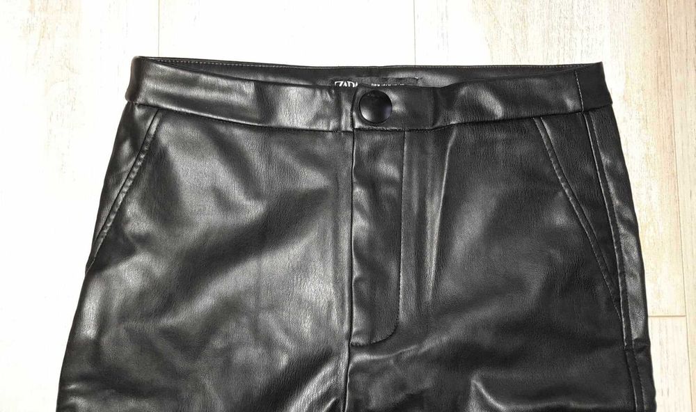 Кожен клин-панталон ZARA 28 размер