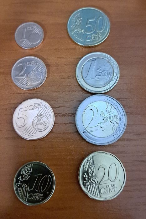 Сет евро монети нециркулирали