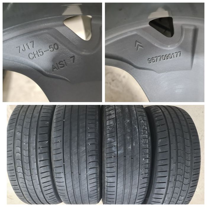 Jante 17 Originale Citroen C4, C4 Picasso, Peugeot, 7Jx17, ET50