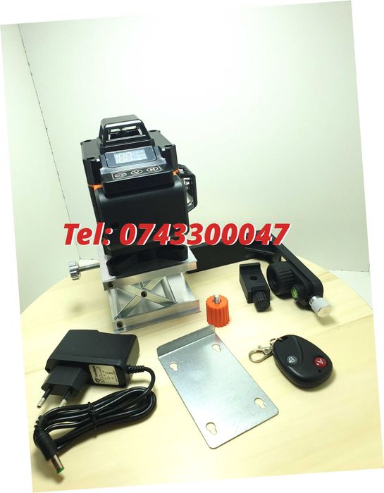 Nivela Autonivela Laser Profesionala 360grade 4d 16linii Lumina Verde