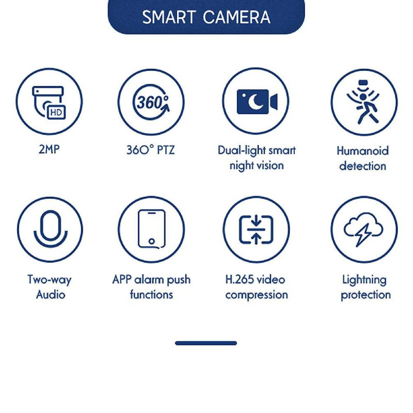 Камера за Видеонаблюдение безжична 4G Digital One SP01083 4G-Q1, 5MP