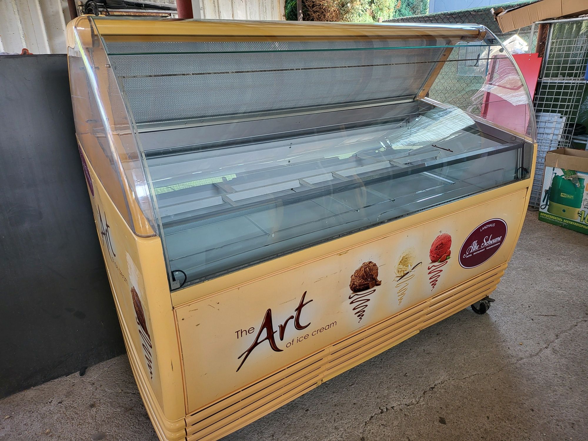 Vand vitrina frigorifica ISA pt inghetata cu racire prin ventilatie