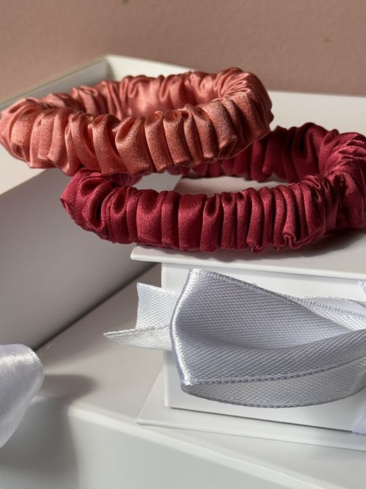 Скрънч, ластик за коса от естествена италианска  коприна