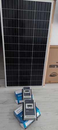 Sistem fotovoltaic compus din panou solar 160w mppt acumulator agm