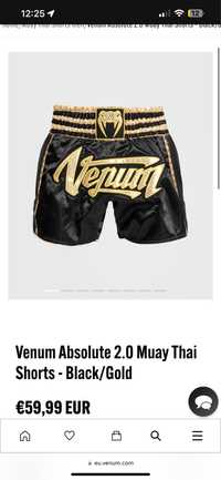 Pantaloni/Short Venum Absolute 2.0 Muay Thai- NOI !!!