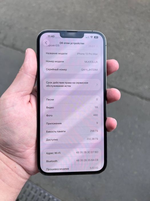Iphone 13 pro Max Graphite LLA Ideal