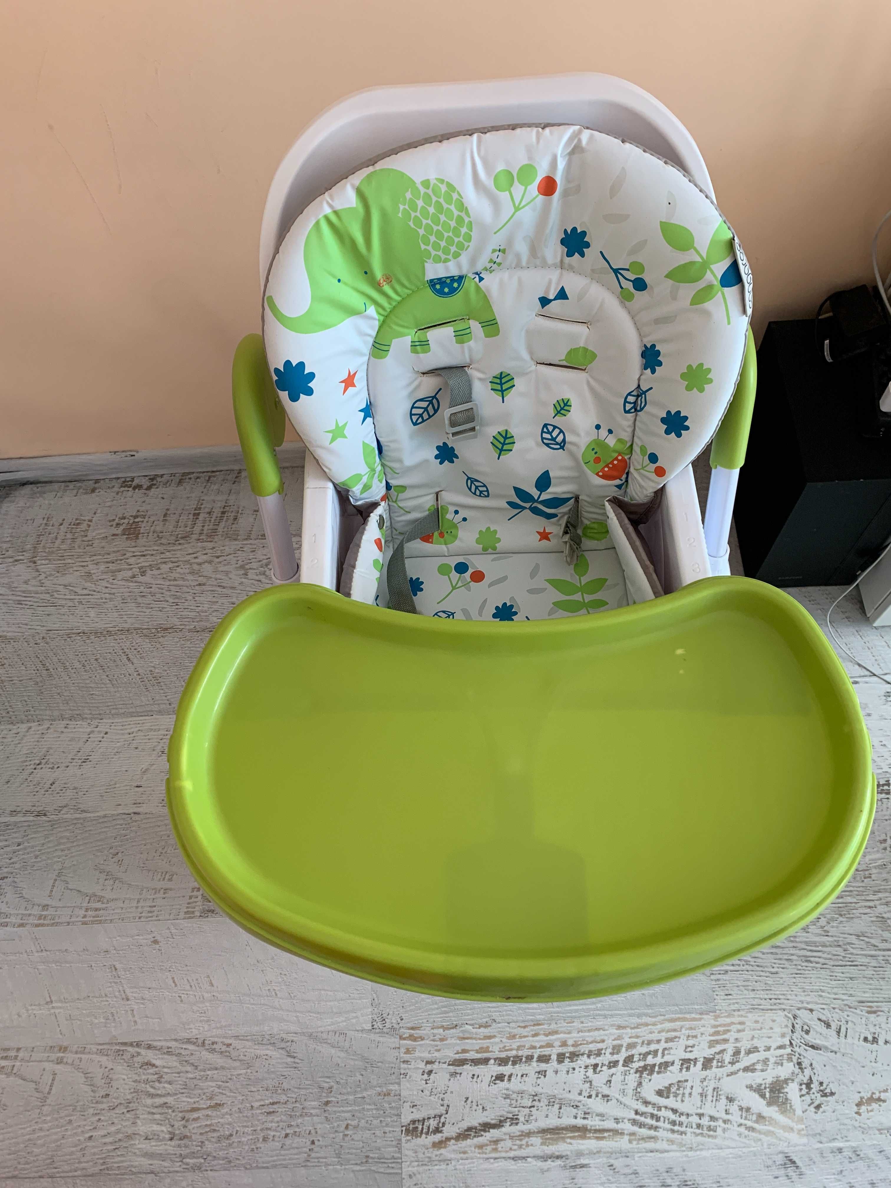 Детско столче за хранене CANGAROO MINT зелен цвят