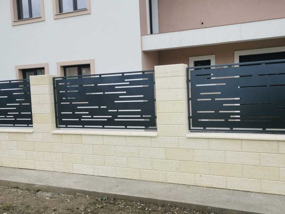 Garduri si porti stil jaluzea, sipca metalica, tabla cutata