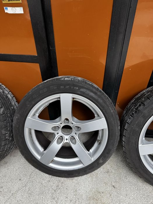 Лети джанти 17ки за БМВ 5x120 със зимни гуми 225/45/17 DOT 2222 BMW