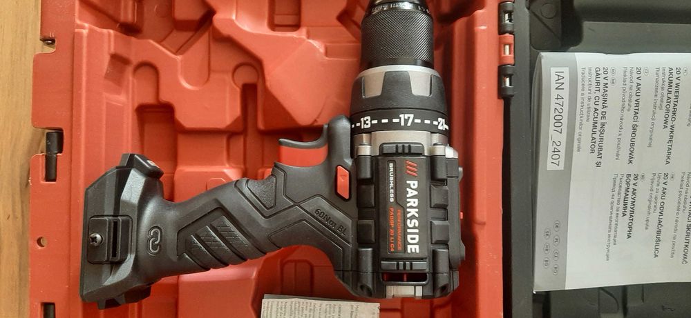 Masina de gaurit si insurubat acumulator 20V PARKSIDE PABSP 20 LI C4