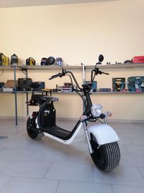 Електрическои скутер City coco Харли 1500W Бял