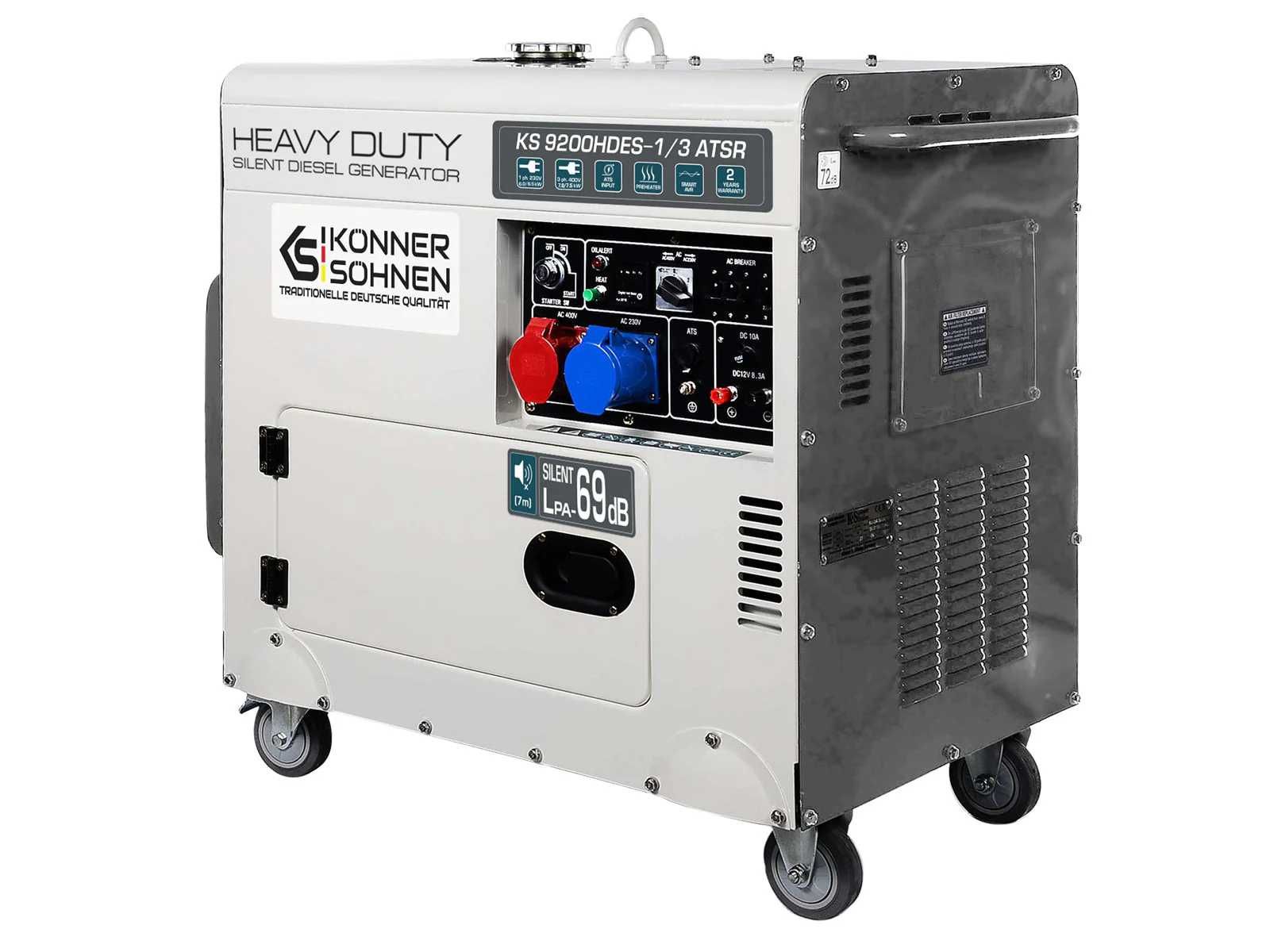 Generator Diesel Könner & Söhnen KS 9200HDES-1/3 ATSR 230/400V, 7.5 kW