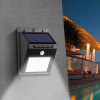 Lampa LED solara cu senzor de lumina prezenta cu 30 de leduri