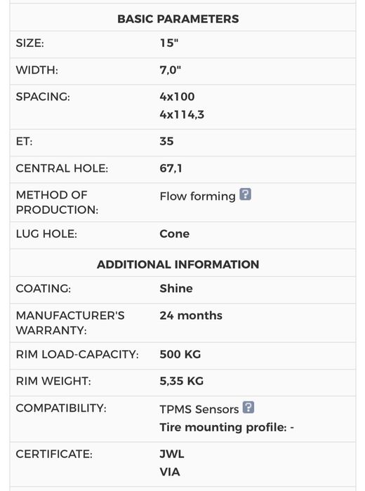 Jante 15 Opel Corsa Adam Astra  Combo, Vectra 4 x 100 R15
Jante noi cu