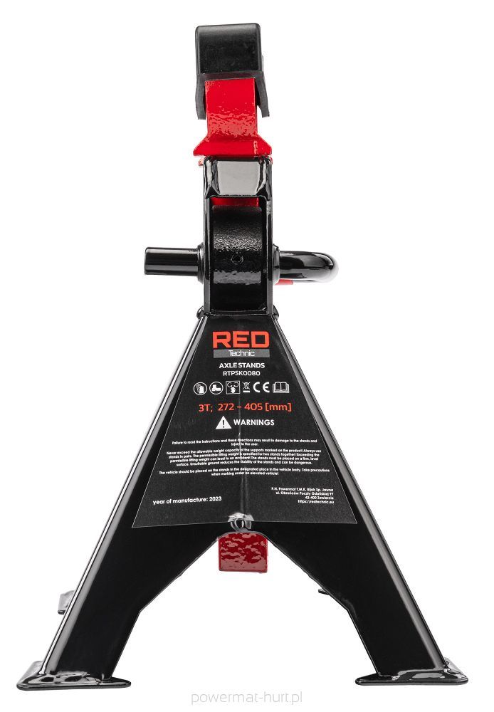 Set 2 capre auto cu autoblocare 3 T, Redtechnic RTPSK0080