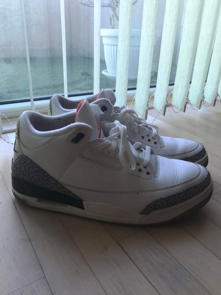 Jordan 3 Retro White / Cement 47.5 Използвани