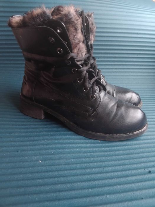 Дамски боти / ботуши с топла подплата, 38 номер