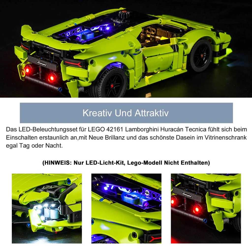 Kit de iluminare pentru Lego 42161 Lamborghini Huracán Technic