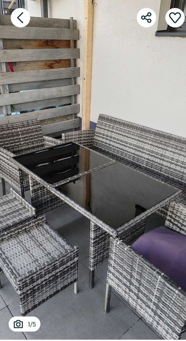 Set ratan pentru terasa