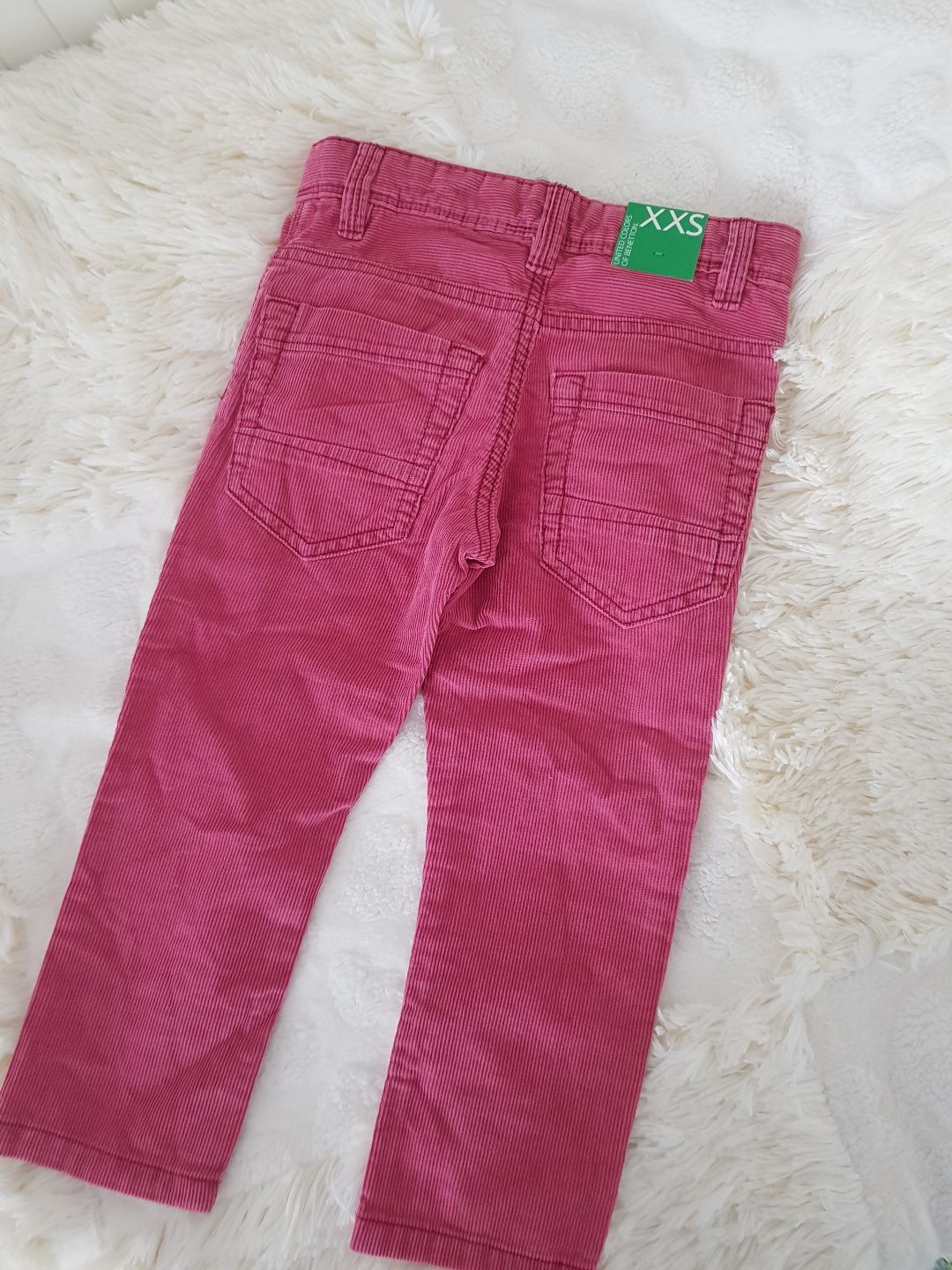 Pantaloni raiati fetita Benetton 3-4 ani, noi cu eticheta