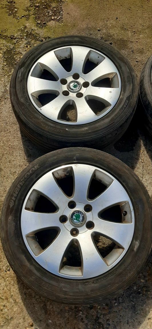 jante 5×112 originale Skoda 205 55 16