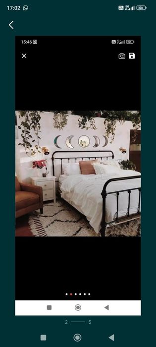 Set oglinzi de perete cu rama de lemn noi