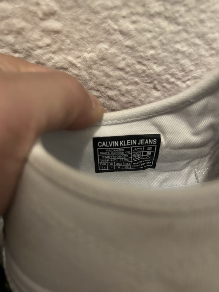 Calvin Klein Jeans обувки бели