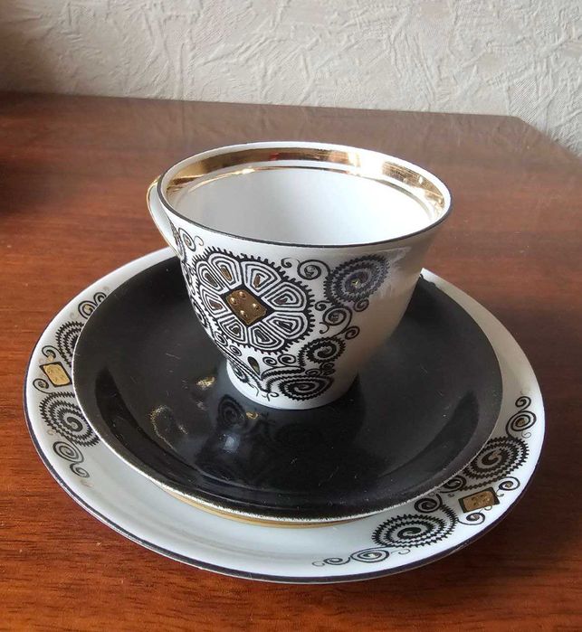 Кофейное трио. Рижский фарфоровый завод.
