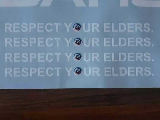 Respect your Elders Sticker БМВ Стикер BMW Sticker Е36 Е30 Е21 Е12 Е34