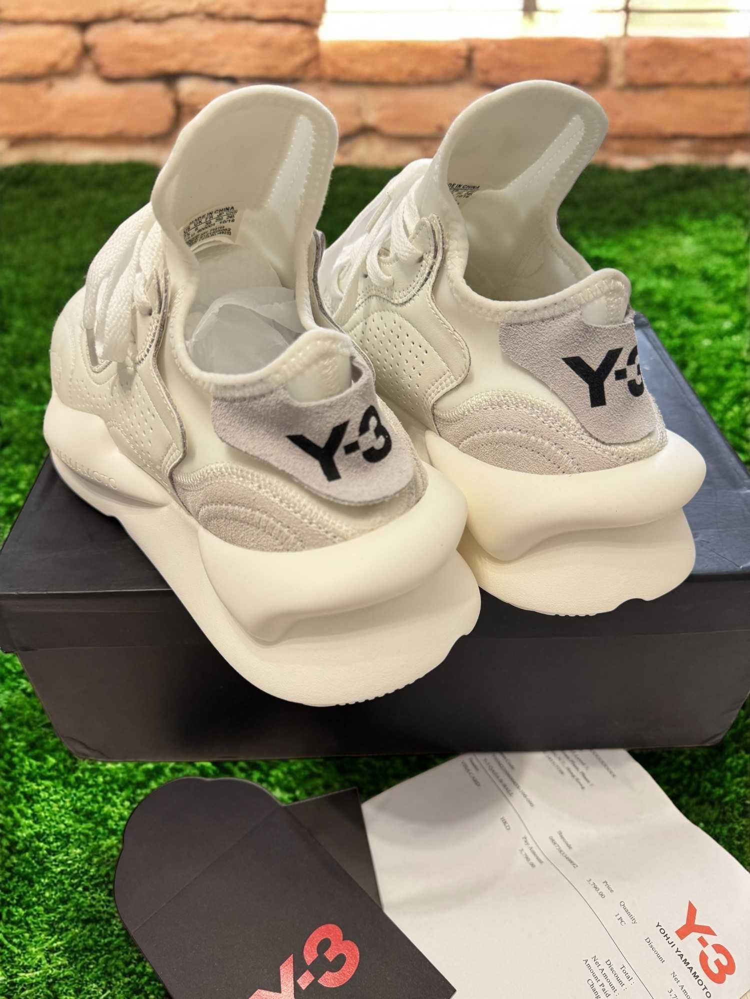 Adidasi Y3 Kaiwa Alb - Produs NOU Full Box - Calitate Premium