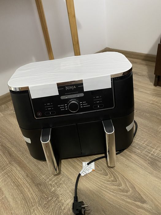 Friteuza cu aer cald Ninja Foodi DualZone AF400, 9.5l, 2470W