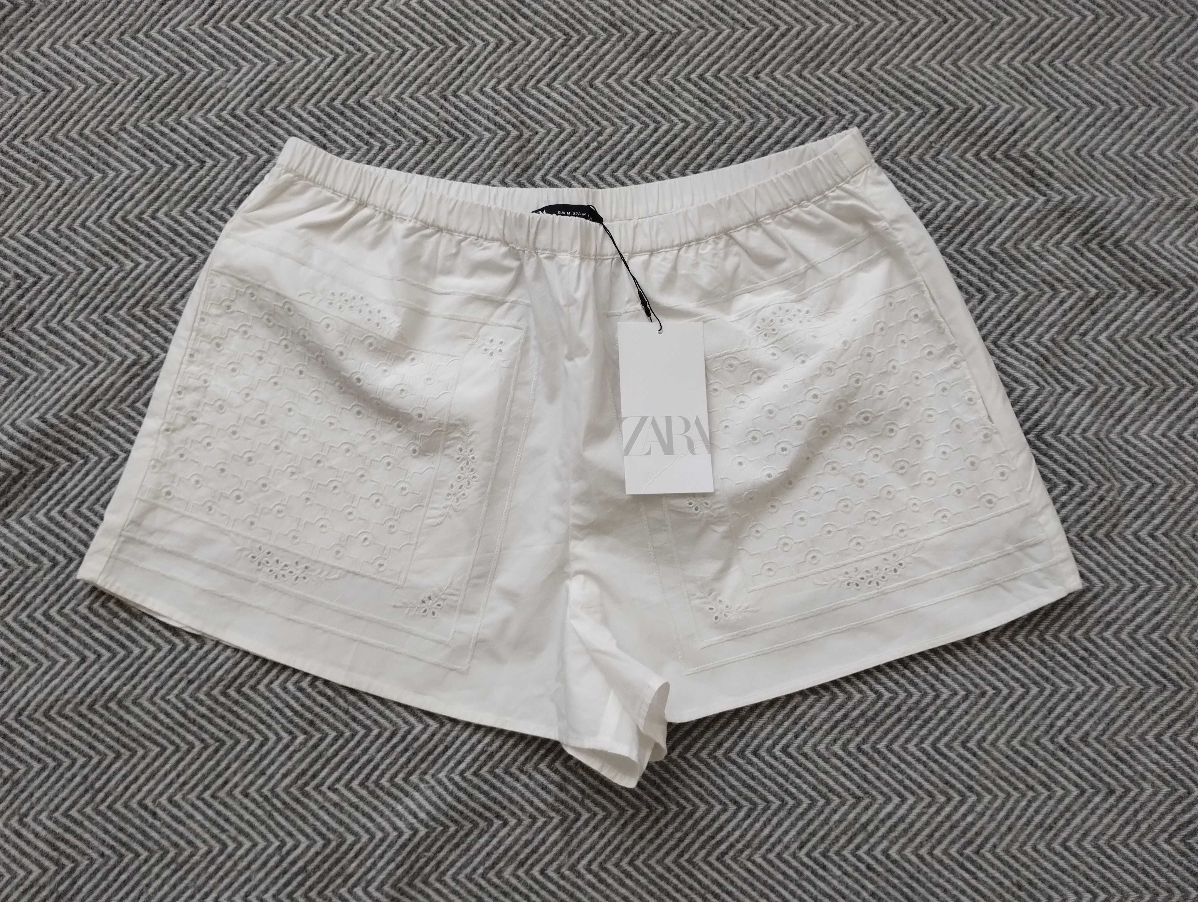 Zara бермуди с бродерия размер М