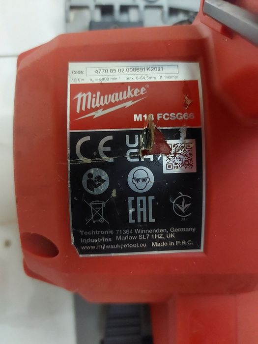 Circular milwaukee m18 fcsg66