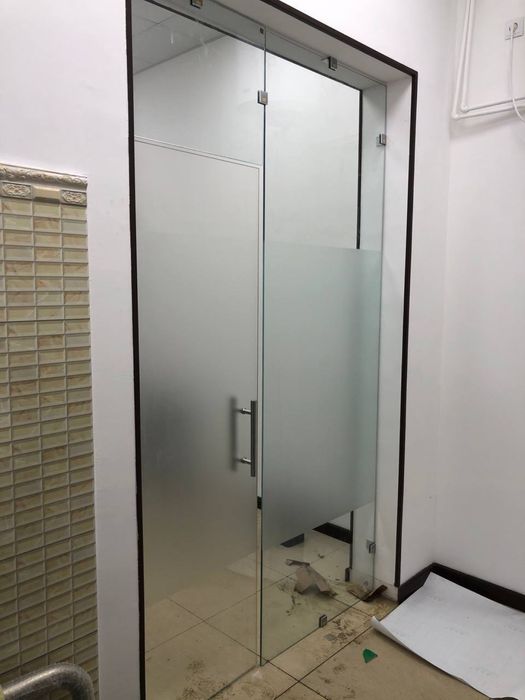 Каленное стекло 10мм калит ойна стеклянные перегородки kalit oyna 10mm