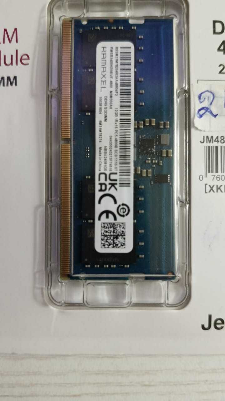 DDR5 4800 частота, 24 ГБ 2 Планки по 12 ГБ. Новые