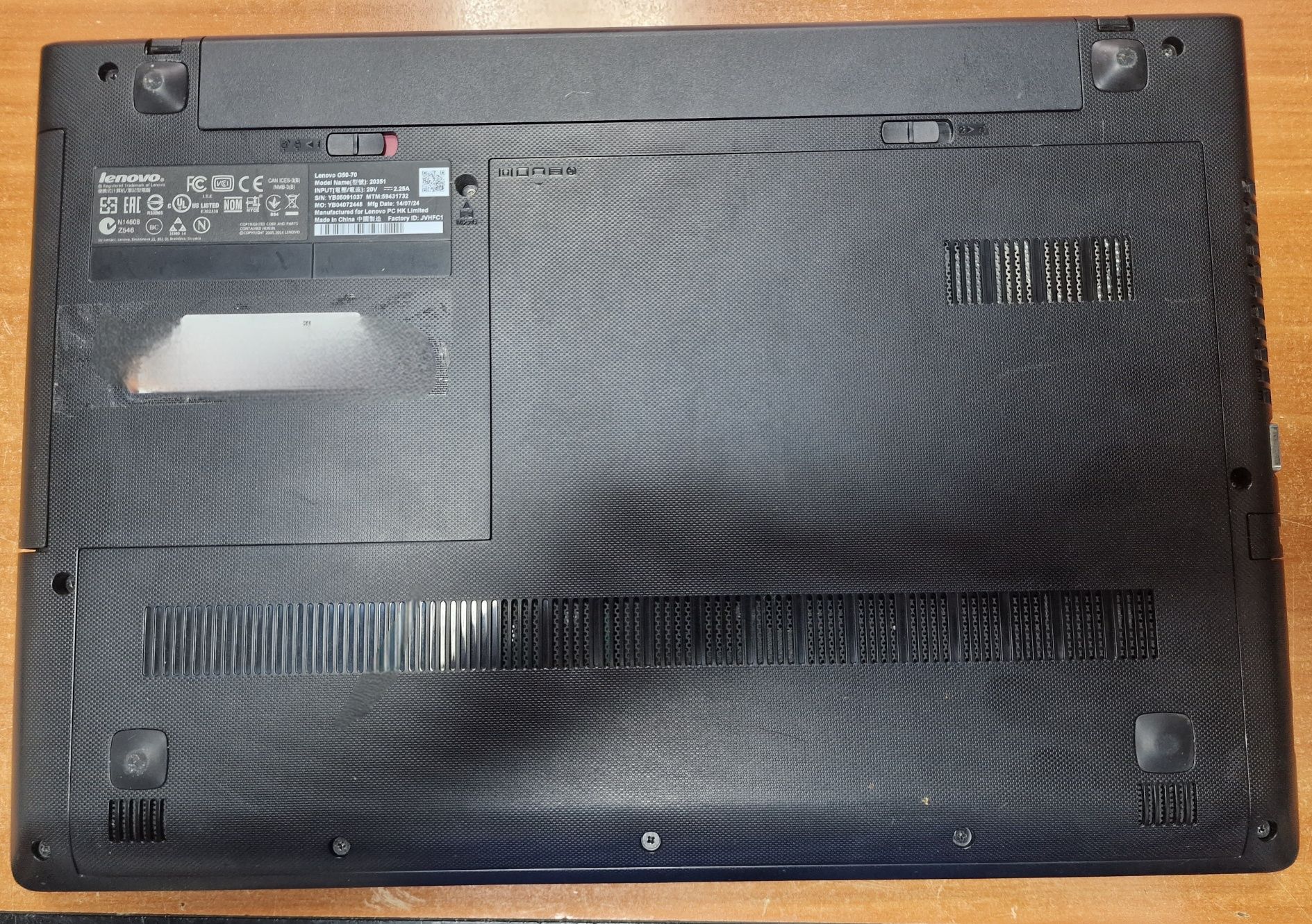 Laptop Lenovo G50-70 i3 8g 256 ssd