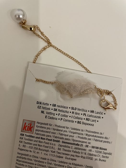 Lanț cu medalion perla nou