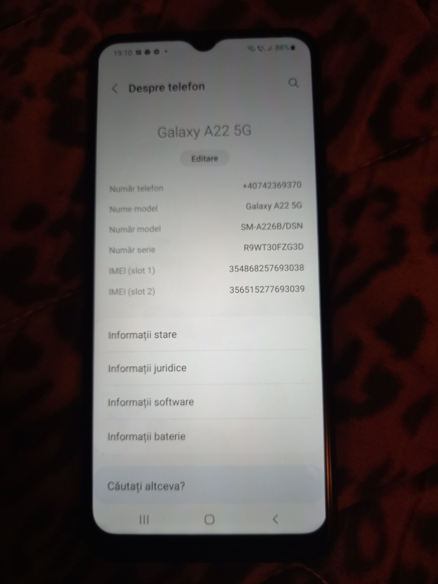 Samsung galaxy A22 5G nou husă și folie sticlă