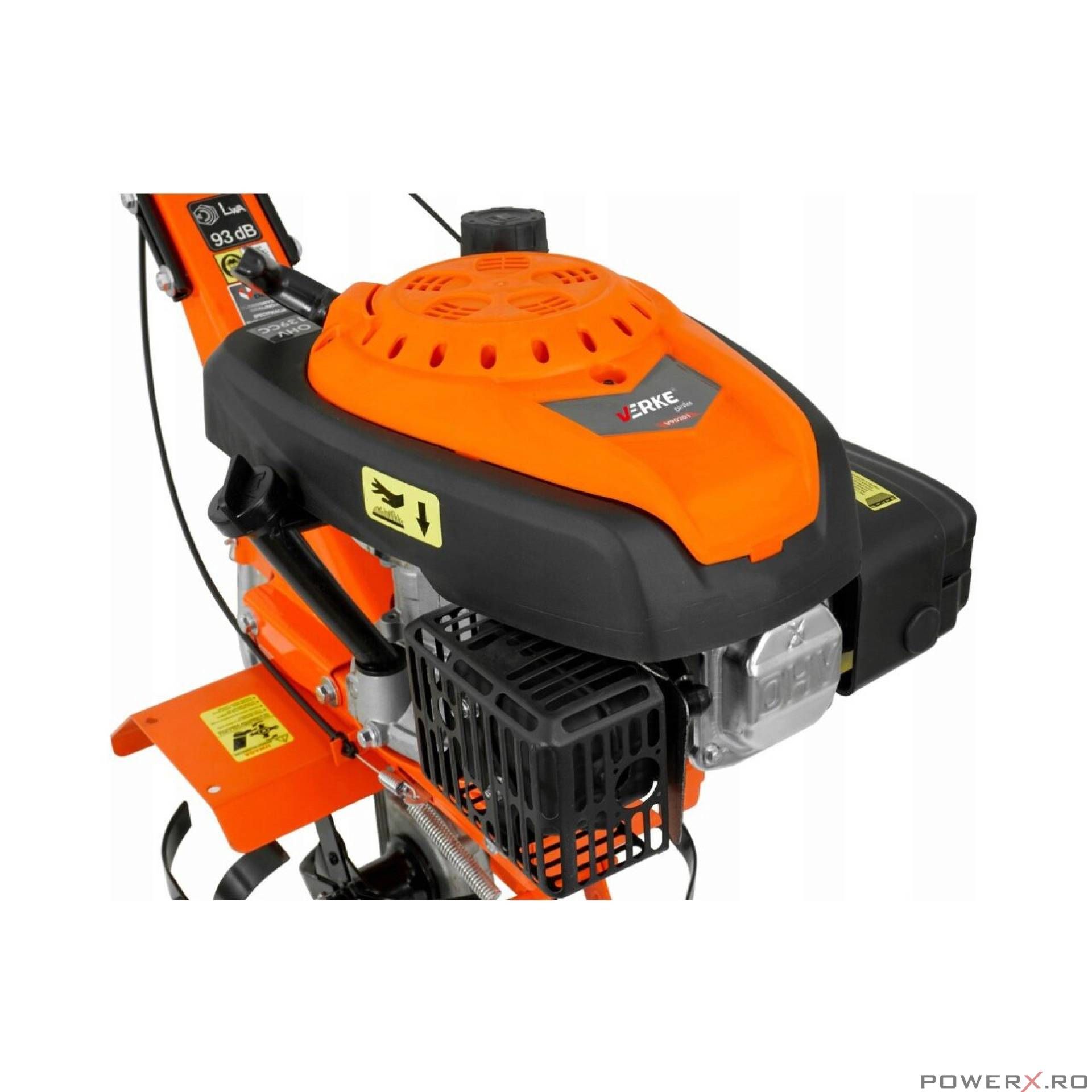 Motocultor pe benzina, cu motor in 4 timpi, 4 CP, cultivator, latime