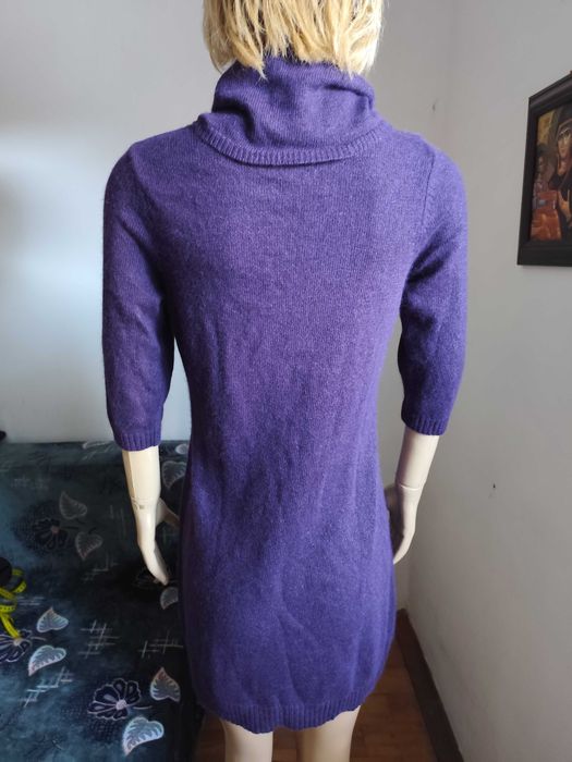 Rochie mov din lina si angora masura 38-40-Noua!