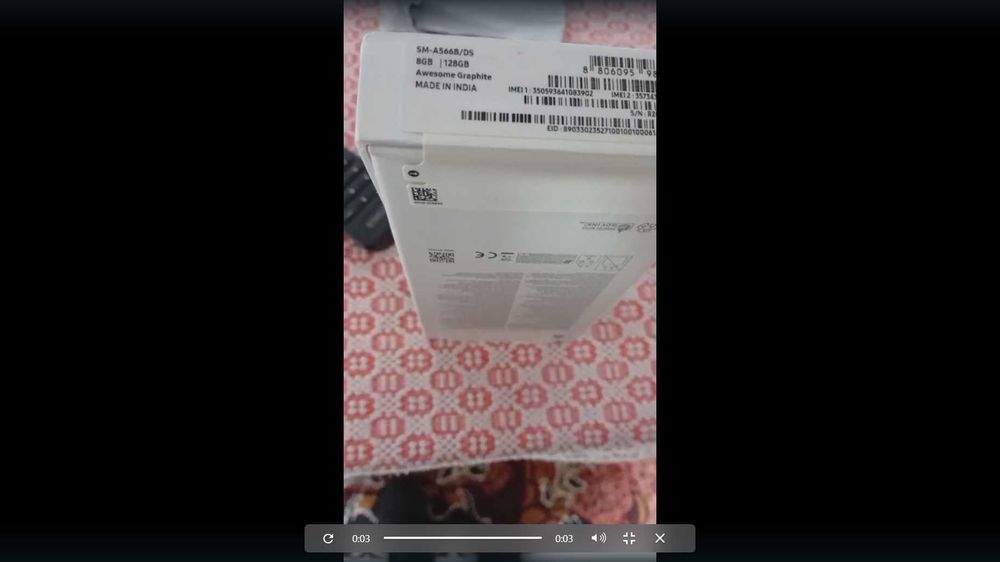 Vand telefon Samsung A56 5G  Nou in cutie Pret 1700 lei 8GB/128 GB