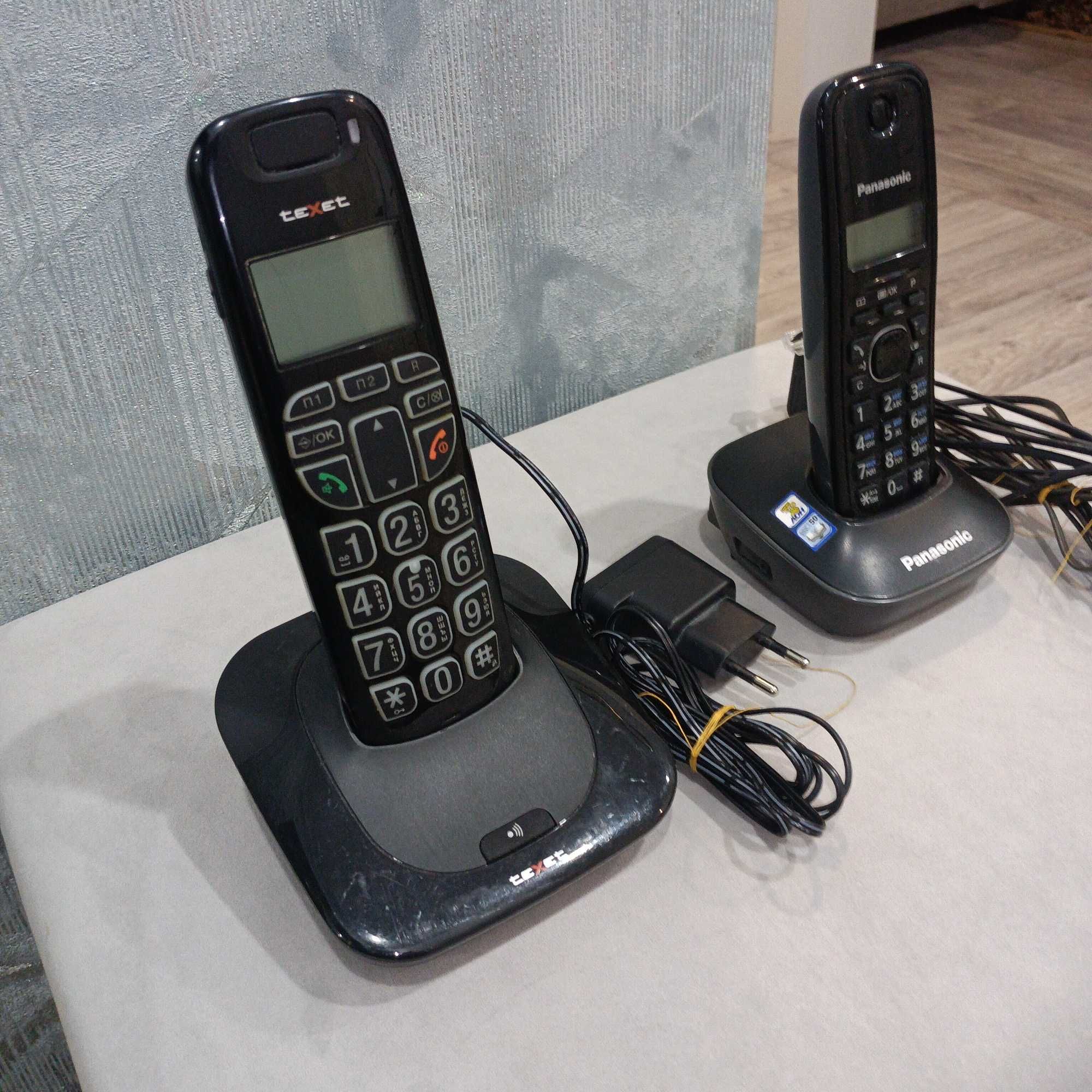 Продаются радиотелефоны Panasonic KX-TG1611CAН и Texet TX-D7505A.