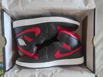 Jordan 1 mid Black/Varsity Red-Summit White NEGOCIABIL